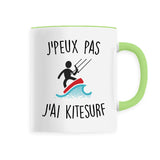 Mug J'peux pas j'ai kitesurf 