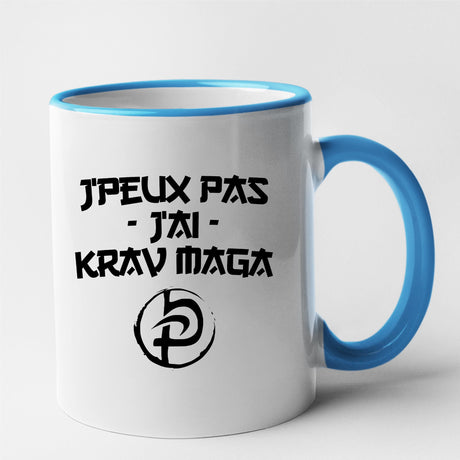 Mug J'peux pas j'ai krav maga Bleu