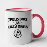 Mug J'peux pas j'ai krav maga Rouge