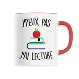 Mug J'peux pas j'ai lecture 