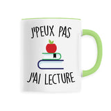 Mug J'peux pas j'ai lecture 