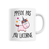 Mug J'peux pas j'ai licorne 