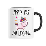 Mug J'peux pas j'ai licorne 