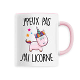 Mug J'peux pas j'ai licorne 