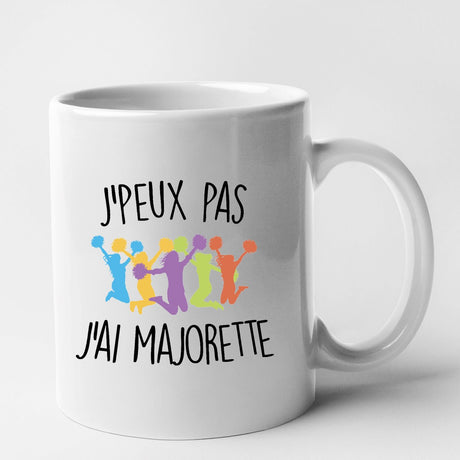 Mug J'peux pas j'ai majorette Blanc