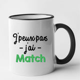 Mug J'peux pas j'ai match Noir