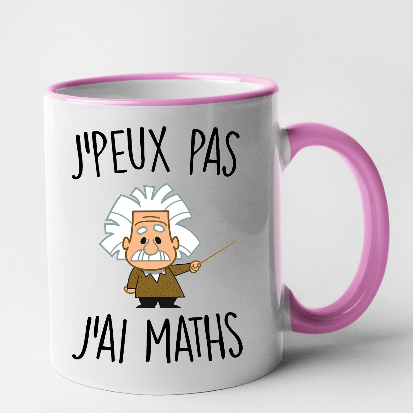 Mug J'peux pas j'ai maths Rose