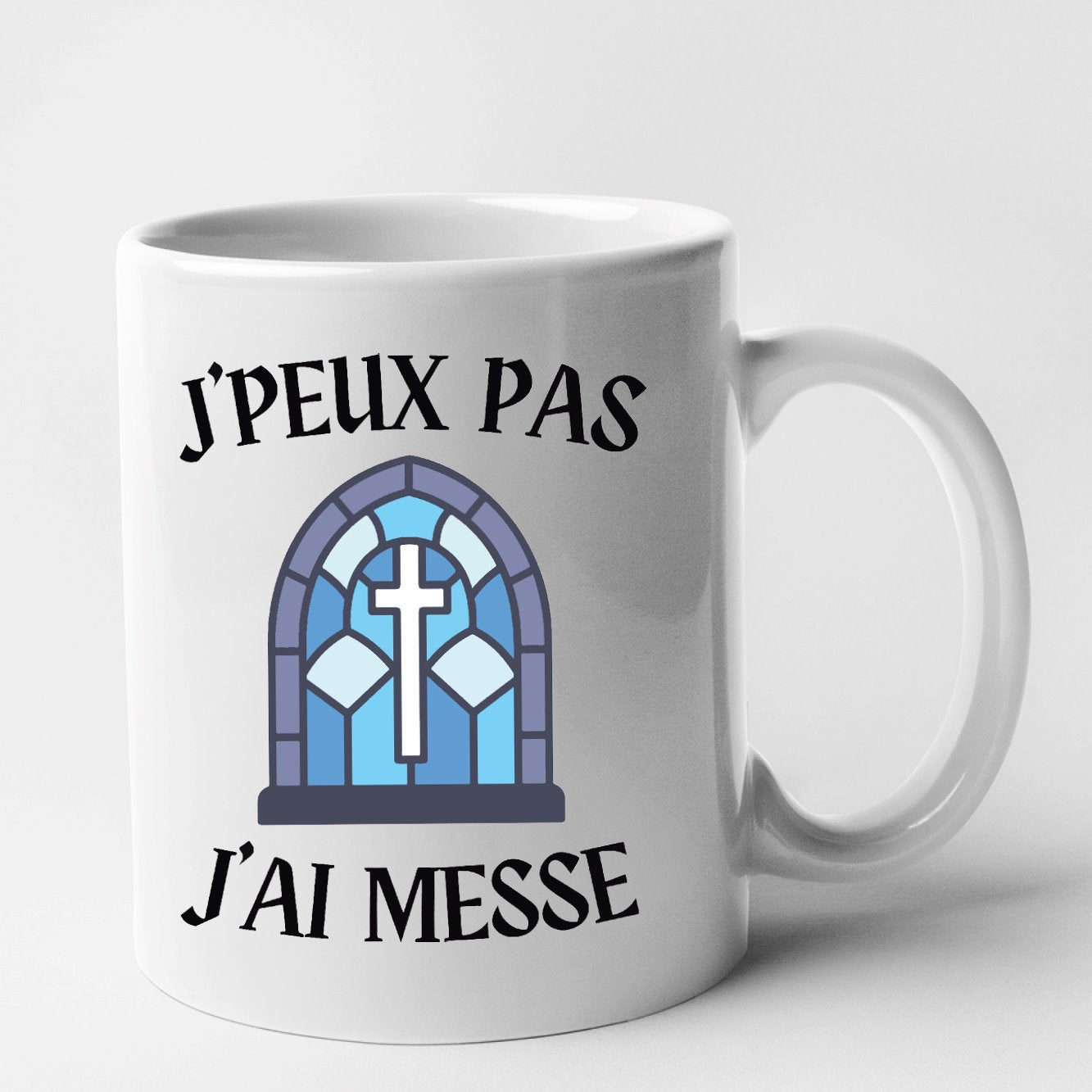 Mug J'peux pas j'ai messe Blanc