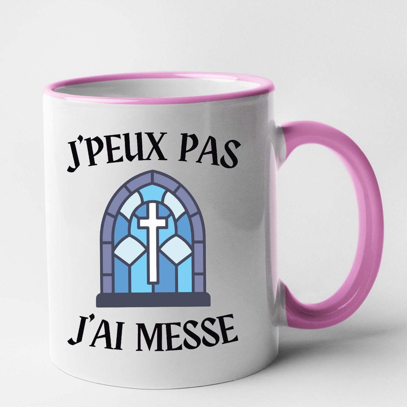 Mug J'peux pas j'ai messe Rose