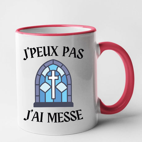 Mug J'peux pas j'ai messe Rouge