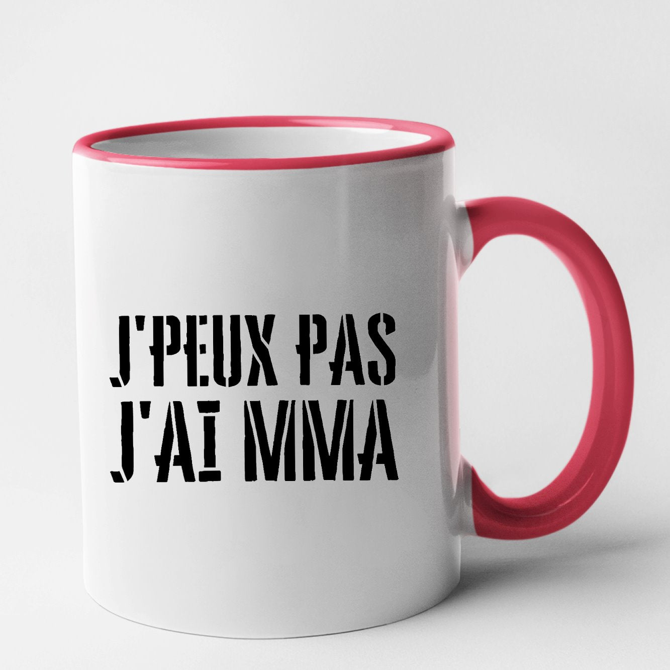 Mug J'peux pas j'ai MMA Rouge