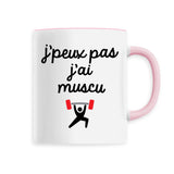 Mug J'peux pas j'ai muscu 