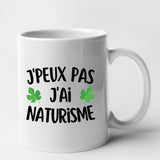 Mug J'peux pas j'ai naturisme Blanc