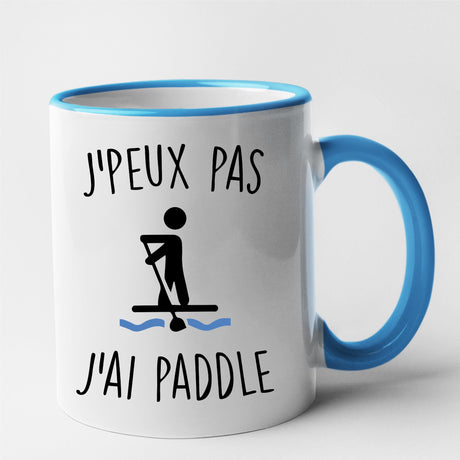 Mug J'peux pas j'ai paddle Bleu