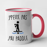 Mug J'peux pas j'ai paddle Rouge