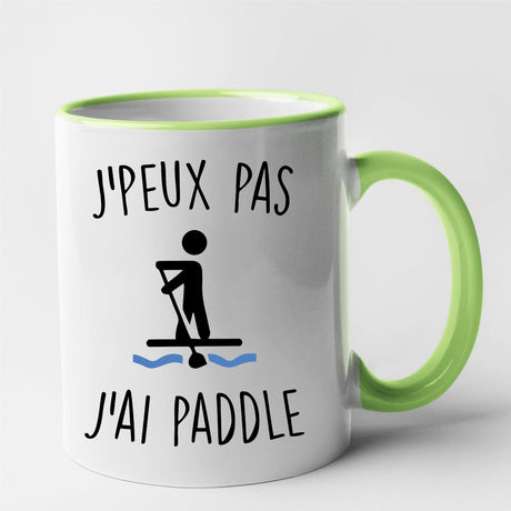 Mug J'peux pas j'ai paddle Vert