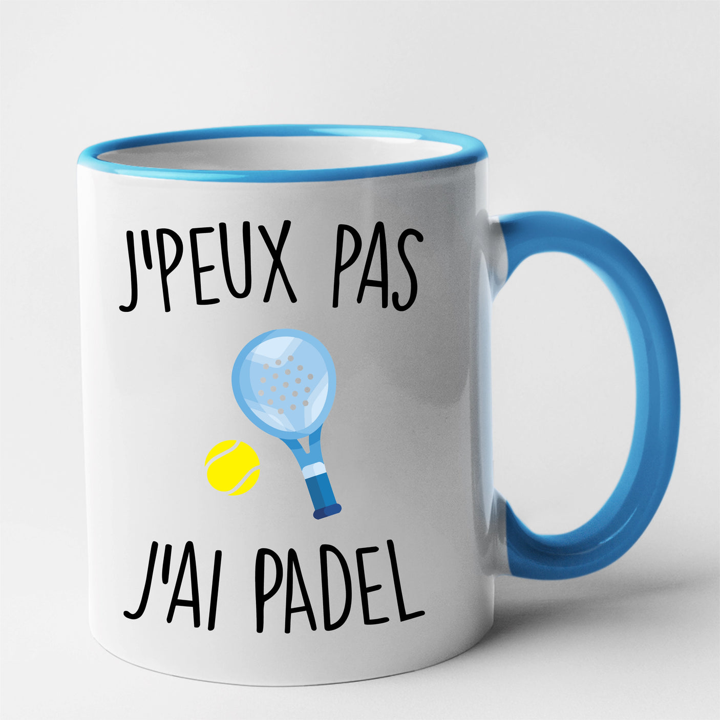 Mug J'peux pas j'ai padel Bleu