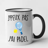 Mug J'peux pas j'ai padel Noir