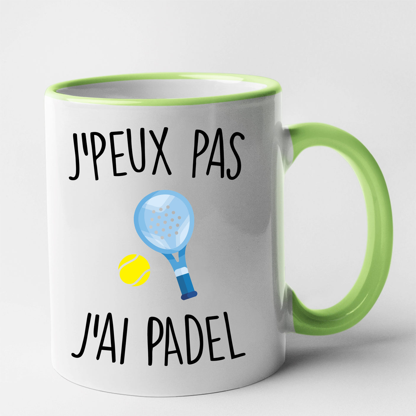 Mug J'peux pas j'ai padel Vert