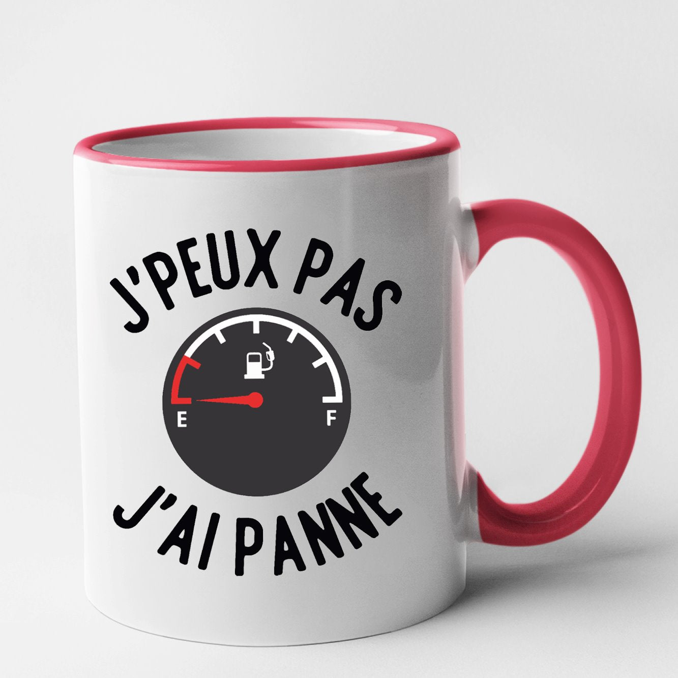 Mug J'peux pas j'ai panne Rouge