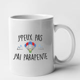 Mug J'peux pas j'ai parapente Blanc