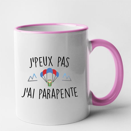 Mug J'peux pas j'ai parapente Rose