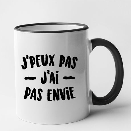 Mug J'peux pas j'ai pas envie Noir