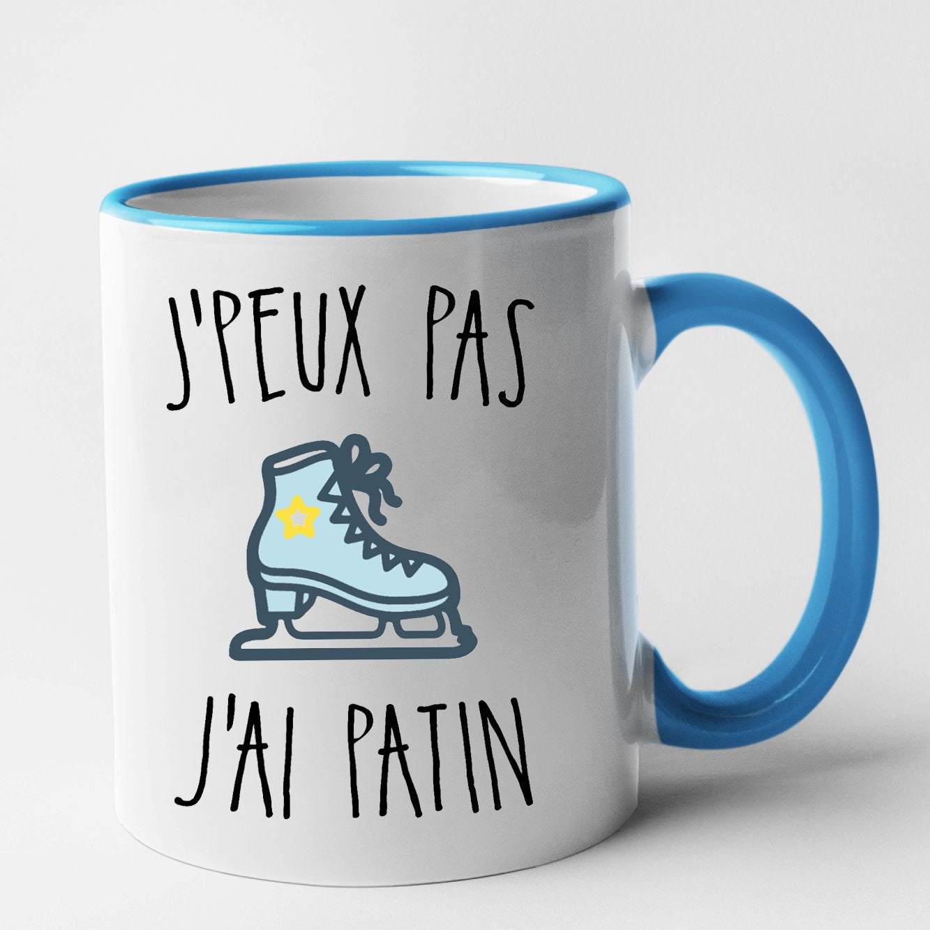 Mug J'peux pas j'ai patin Bleu