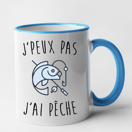 Mug J'peux pas j'ai pêche Bleu