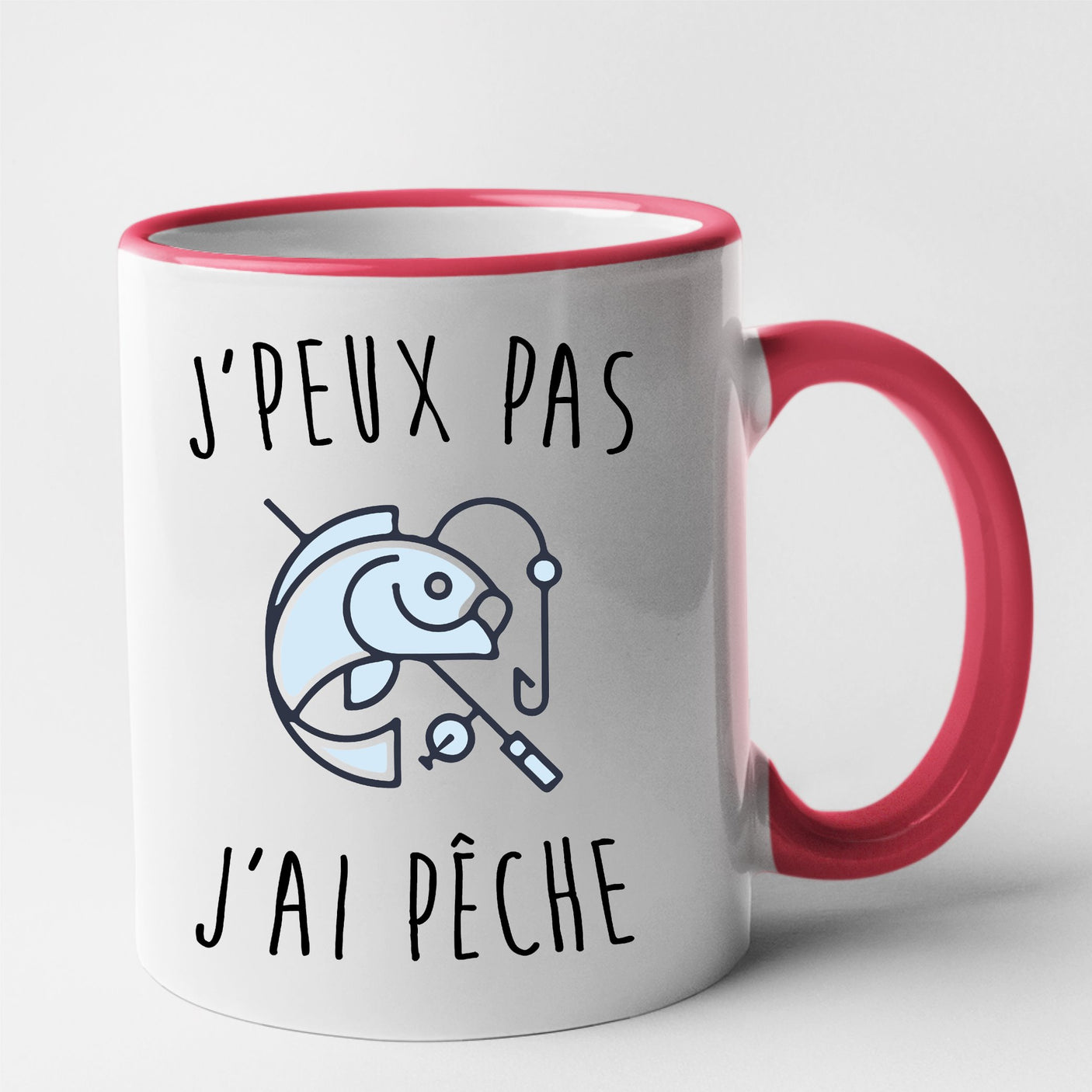 Mug J'peux pas j'ai pêche Rouge