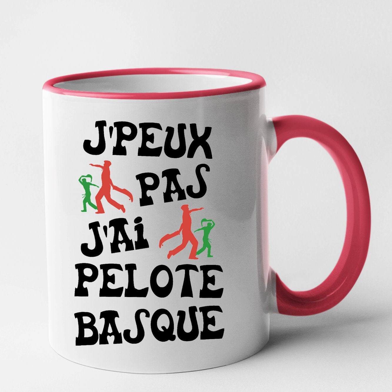 Mug J'peux pas j'ai pelote basque Rouge