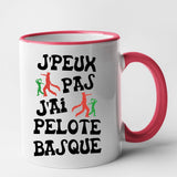 Mug J'peux pas j'ai pelote basque Rouge