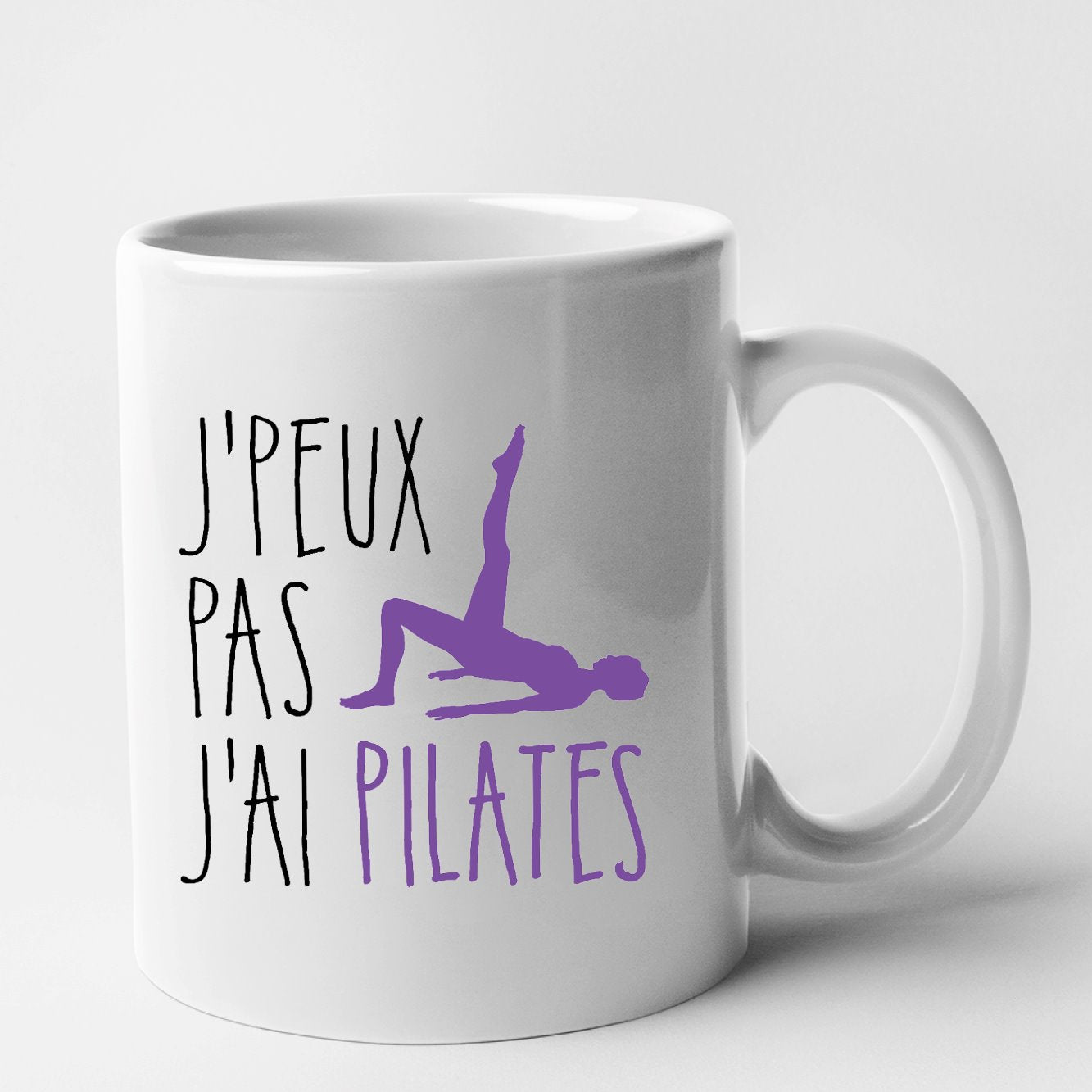 Mug J'peux pas j'ai pilates Blanc