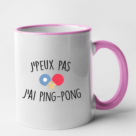 Mug J'peux pas j'ai ping-pong Rose