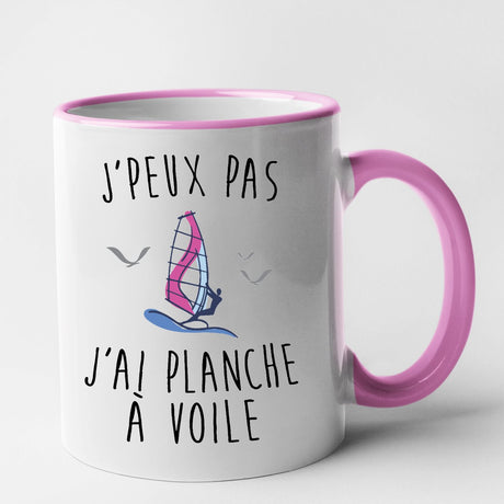 Mug J'peux pas j'ai planche à voile Rose