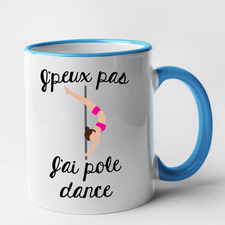 Mug J'peux pas j'ai pole dance Bleu