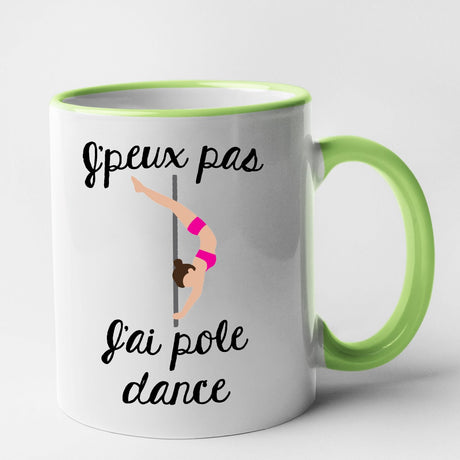 Mug J'peux pas j'ai pole dance Vert