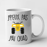 Mug J'peux pas j'ai quad Blanc