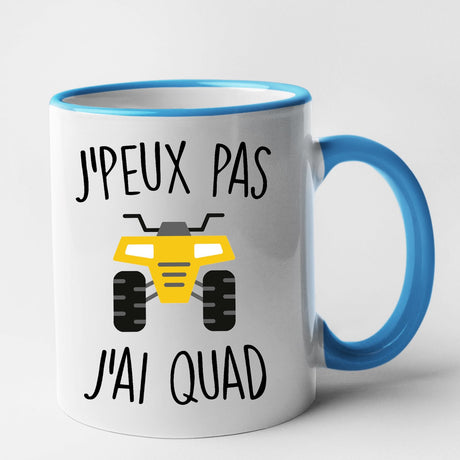 Mug J'peux pas j'ai quad Bleu