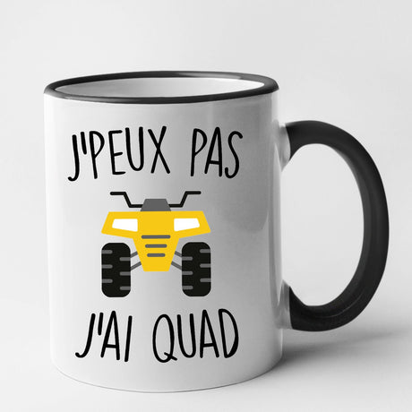 Mug J'peux pas j'ai quad Noir