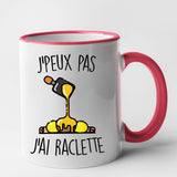 Mug J'peux pas j'ai raclette Rouge