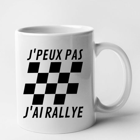 Mug J'peux pas j'ai rallye Blanc