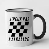 Mug J'peux pas j'ai rallye Noir