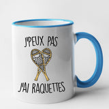 Mug J'peux pas j'ai raquettes Bleu