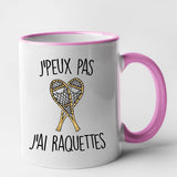 Mug J'peux pas j'ai raquettes Rose