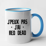 Mug J'peux pas j'ai red dead Bleu