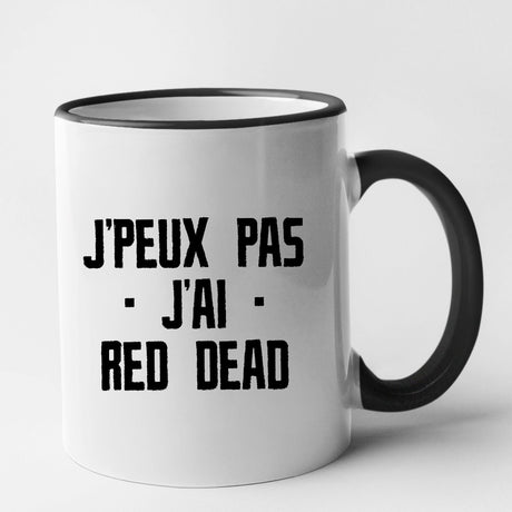 Mug J'peux pas j'ai red dead Noir