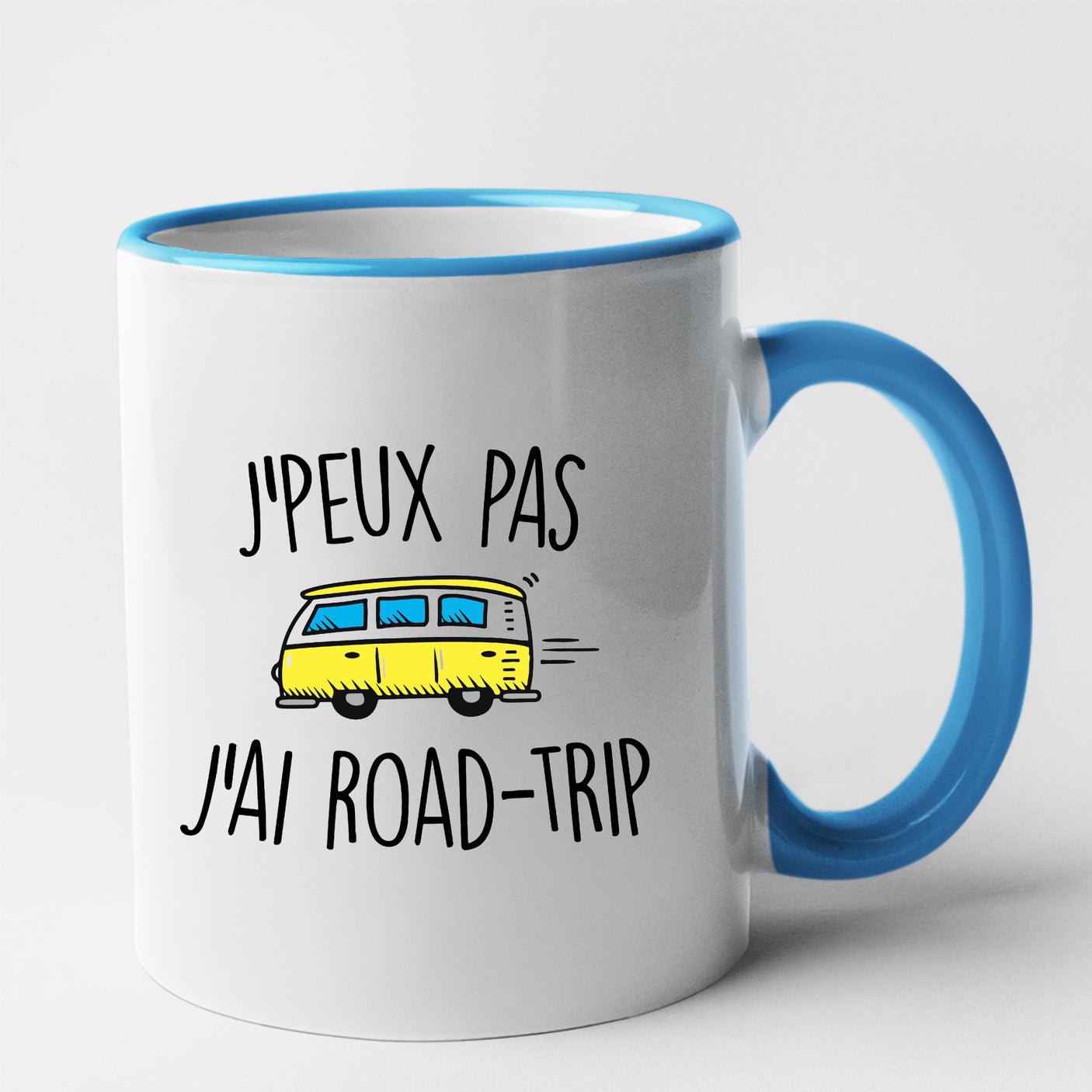 Mug J'peux pas j'ai road-trip Bleu