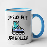 Mug J'peux pas j'ai roller Bleu