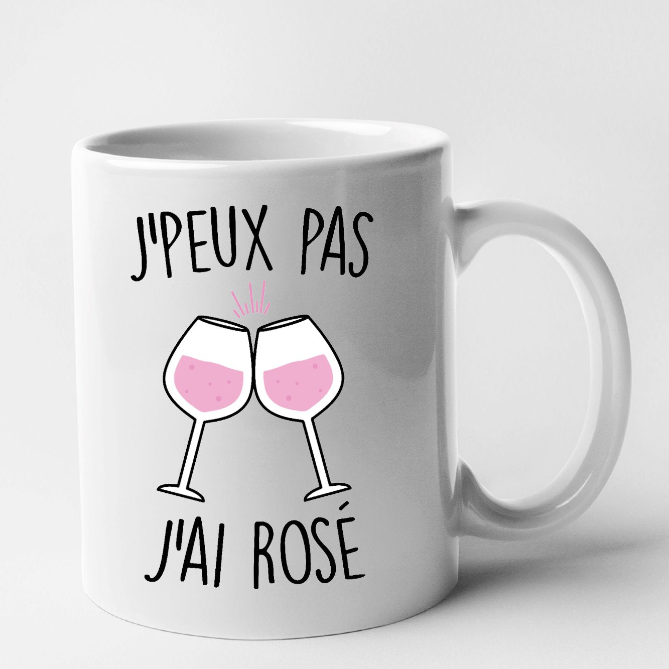 Mug J'peux pas j'ai rosé Blanc